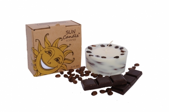 Ароматизированная свеча "Кофе&Шоколад" из соевого воска  ― Официальный интернет-магазин Riga Soap Manufacture