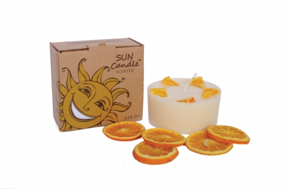 Ароматизированная свеча "Мандарин&Апельсин" из соевого воска  ― Официальный интернет-магазин Riga Soap Manufacture